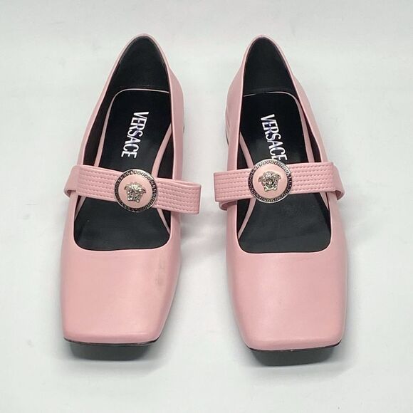 Versace Gianni Leather Ballerina Flats size 38 - Picture 2 of 12